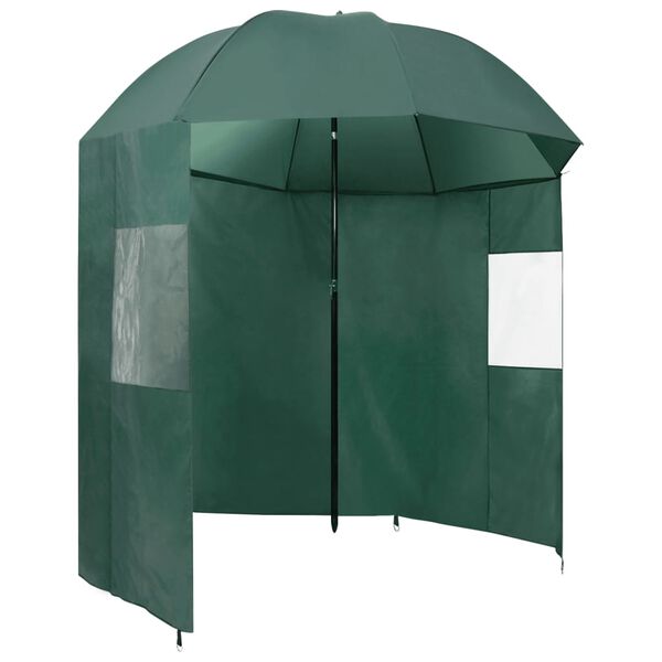 vidaXL Visparaplu 220x193 cm groen