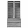 vidaXL Kledingkast Grijze Sonoma 79,5 x 49 x 156 cm Geconstrueerd hout