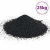 vidaXL Aquariumzand 25 kg 0,2-2 mm zwart
