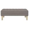 vidaXL Bank met kussen Taupe 113 x 57 x 39 cm Stof