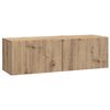 vidaXL Wandbeugel TV-kast Artisanaal eiken 98 x 31 x 30 cm