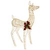 vidaXL 3D Kerst Rendier LOVIISA 200 LED's Warmwit 96 x 40 x 140 cm