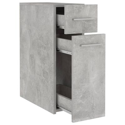 vidaXL Apothekerskast 20x45,5x60 cm spaanplaat betongrijs