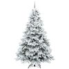 vidaXL Kunstkerstboom met 300 LED met standaard Wit 240 cm PE en PVC