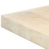 vidaXL Eettafel 160x80x75 cm massief mangohout wit