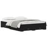 vidaXL Bedframe met lade Zwart Eiken 140 x 190 cm Bewerkt hout