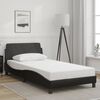 vidaXL Bedframe "Dover" kunstleer zwart 100x200 cm