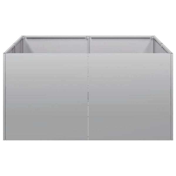 vidaXL Plantenbak 80x80x40 cm gegalvaniseerd staal