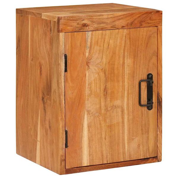 vidaXL Nachtkastje Bruin 35 x 33 x 48 cm Massief Hout Acacia