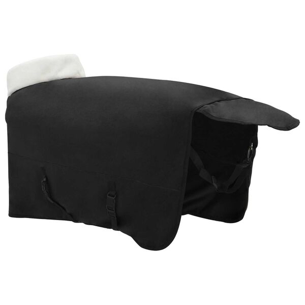 vidaXL Paardendeken Zwart 165 cm Polar fleece