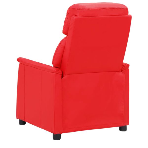 vidaXL Fauteuil verstelbaar kunstleer rood