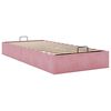 vidaXL Bedframe zonder matras 80x200 cm fluweel roze