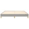 vidaXL Boxspring bed stof lichtgrijs 180x200 cm