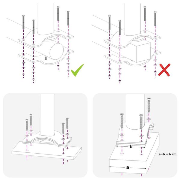 vidaXL Tuinscherm uittrekbaar 60x300 cm grijs