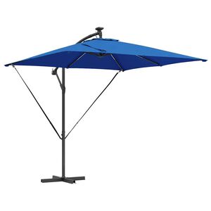 vidaXL Cantilever Banana Parasol Blauw 249 x 249 x 250 cm