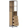 vidaXL Badkamermeubelset Artisan Eiken 35 x 37,5 x 166 cm Bewerkt hout