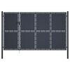 vidaXL Tuinpoort staal 350x200 cm antraciet
