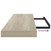 vidaXL Wandschappen zwevend 2 st 90x23,5x3,8 cm MDF eikenkleurig