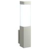 vidaXL Buitenwandlamp Zilver 10.5 x 6 x 35 cm Roestvrij staal