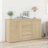 vidaXL Dressoir met lade Sonoma Eiken 120 x 36 x 69 cm Bewerkt hout