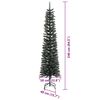 vidaXL Kunstkerstboom met 300 LED Groen 240 cm PVC en Plastic en Staal