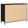 vidaXL Dressoir Zwart Eiken 100 x 35 x 70 cm