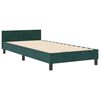 vidaXL Boxspringbed met hoofdeinde Donkergroen 90 x 200 cm Fluweel