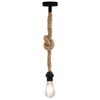 vidaXL Hanglamp met door touw bedekt snoer E27