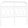 vidaXL Vervangend hoofdbord 120 cm metaal wit