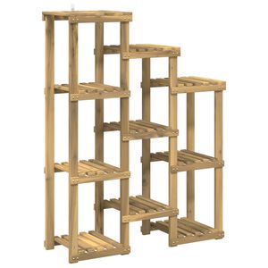 vidaXL Plantenstandaard Wit 85 x 30 x 114,5 cm Massief Acaciahout