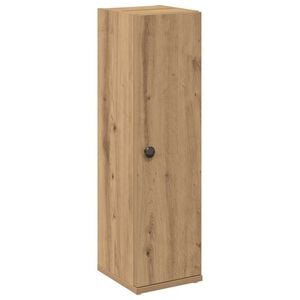 vidaXL Badkamerkast met rolhouder 20,5x22x72 cm artisanaal eikenkleur