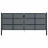 vidaXL Tuinpoort Antraciet 400x150 cm Staal