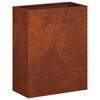 vidaXL Plantenbak Roestkleurig 40 x 20 x 40 cm weervast staal