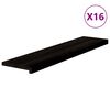 vidaXL Traptreden 16 st 110x25x2 cm massief eikenhout bruin-zwart