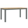 vidaXL Eettafel PANAMA 160x80x75 cm massief grenenhout grijs