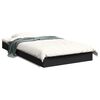 vidaXL Bedframe bewerkt hout zwart 100x200 cm