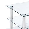 vidaXL Tv-meubel 120x40x40 cm gehard glas transparant