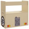 vidaXL 3-delige Kindertafel- en stoelenset off-road-auto-ontwerp MDF