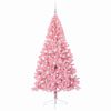 vidaXL Kunstmatig Voorverlicht Kerstboom met 300 LED Roze 210 cm PVC