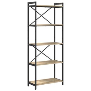 vidaXL Boekenkast 60 x 30 x 155 cm Bewerkt hout Sonoma Eiken