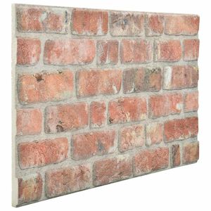 vidaXL Wandpanelen 10 st 100 x 50 cm Rood EPS-schuim