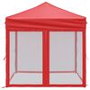 vidaXL Partytent inklapbaar met zijwanden 2x2 m rood