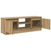 vidaXL Tv-meubel 102x30x36 cm bewerkt hout artisanaal eikenkleur