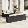 vidaXL Tuin Sofa Set Zwart 55 x 55 x 37 cm poly rattan