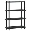 vidaXL Plankenunit 4-laags 100 x 40 x 136,5 cm PP Antracietkleurig