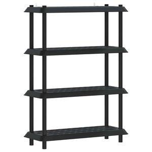 vidaXL Plankenunit 4-laags 100 x 40 x 136,5 cm PP Antracietkleurig