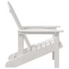 vidaXL Adirondack-stoel Wit 74 x 82 x 92cm HDPE