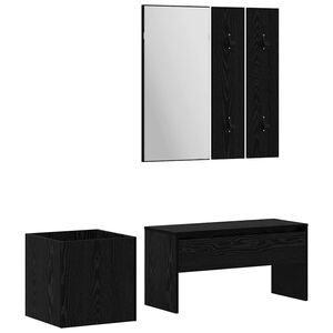 vidaXL Halmeubelset 5 st 80 x 30,5 x 40 cm Bewerkt hout