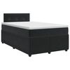 vidaXL Boxspringbed met matras Zwart 120 x 190 cm Fluweel