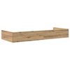vidaXL Bedframe met hoofdeinde Artisan Eiken 100 x 200 cm Bewerkt hout